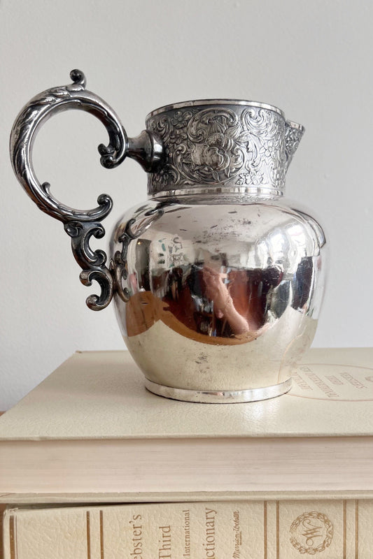 7.5” Adelphi Silver Plate Pitcher