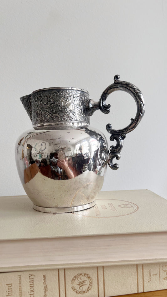 7.5” Adelphi Silver Plate Pitcher