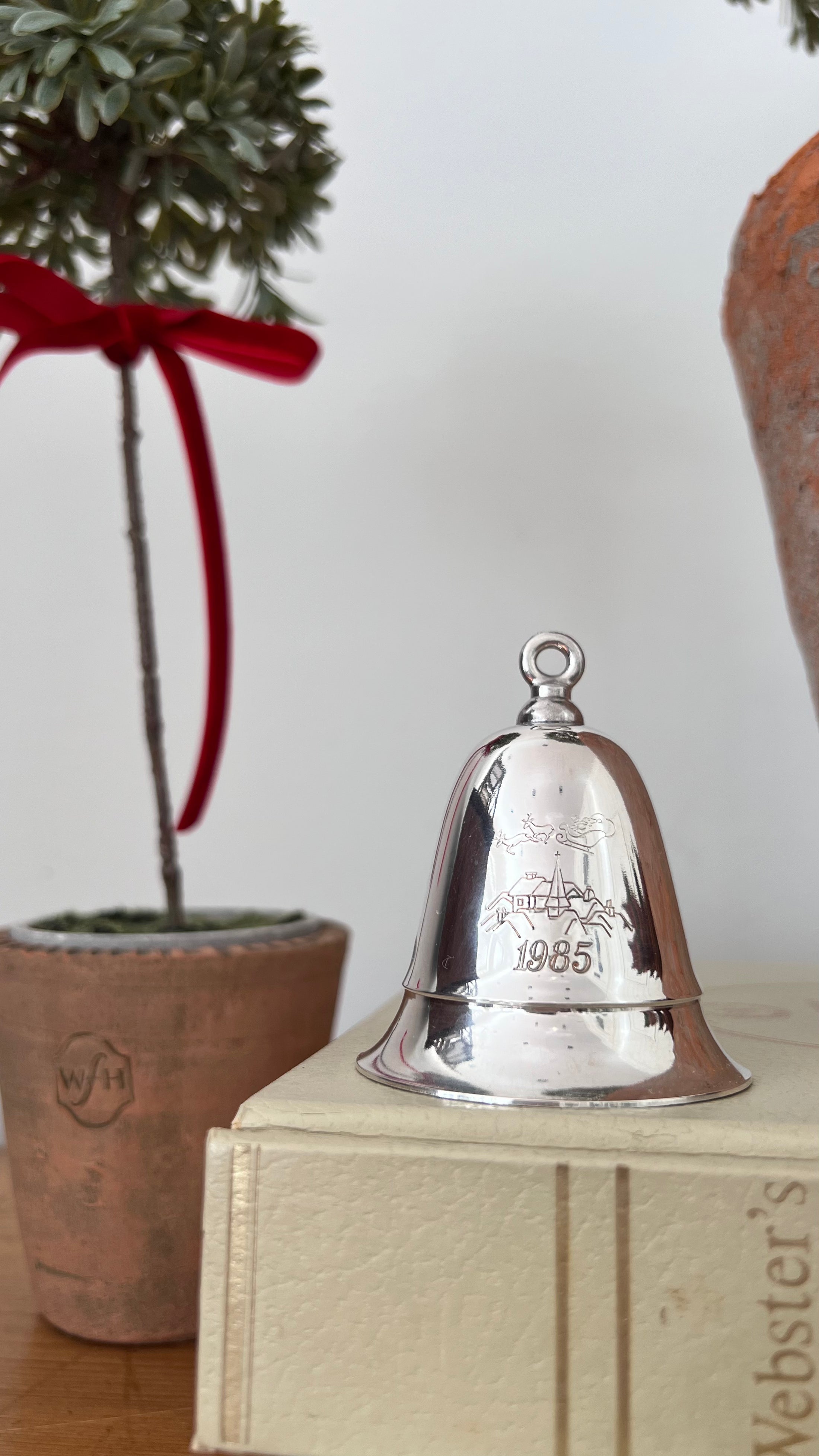 Silver Bell Music Box Bell Ornament | by Kirk Stieff