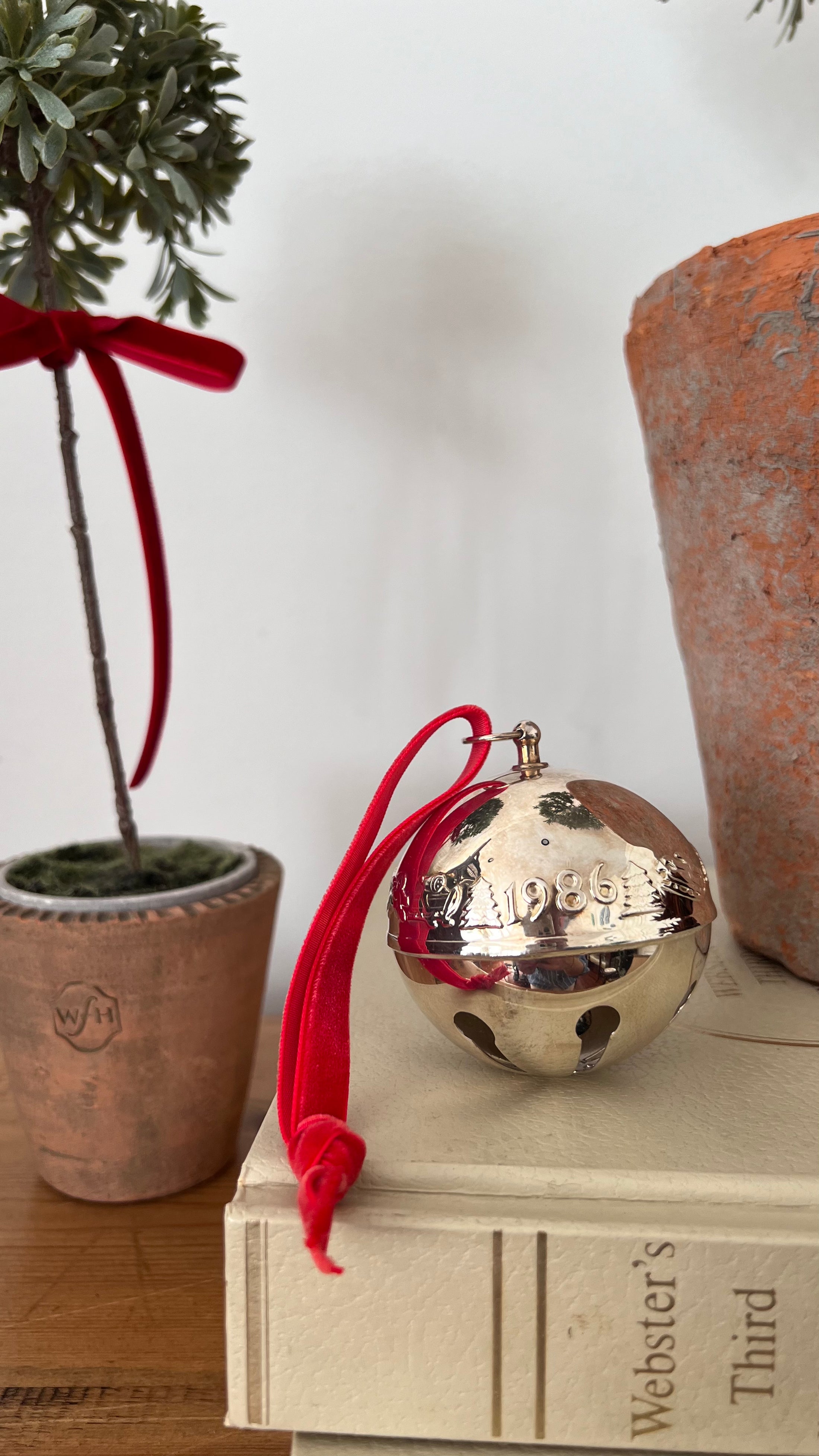 Wallace Silver Plate Sleigh Bell With Year