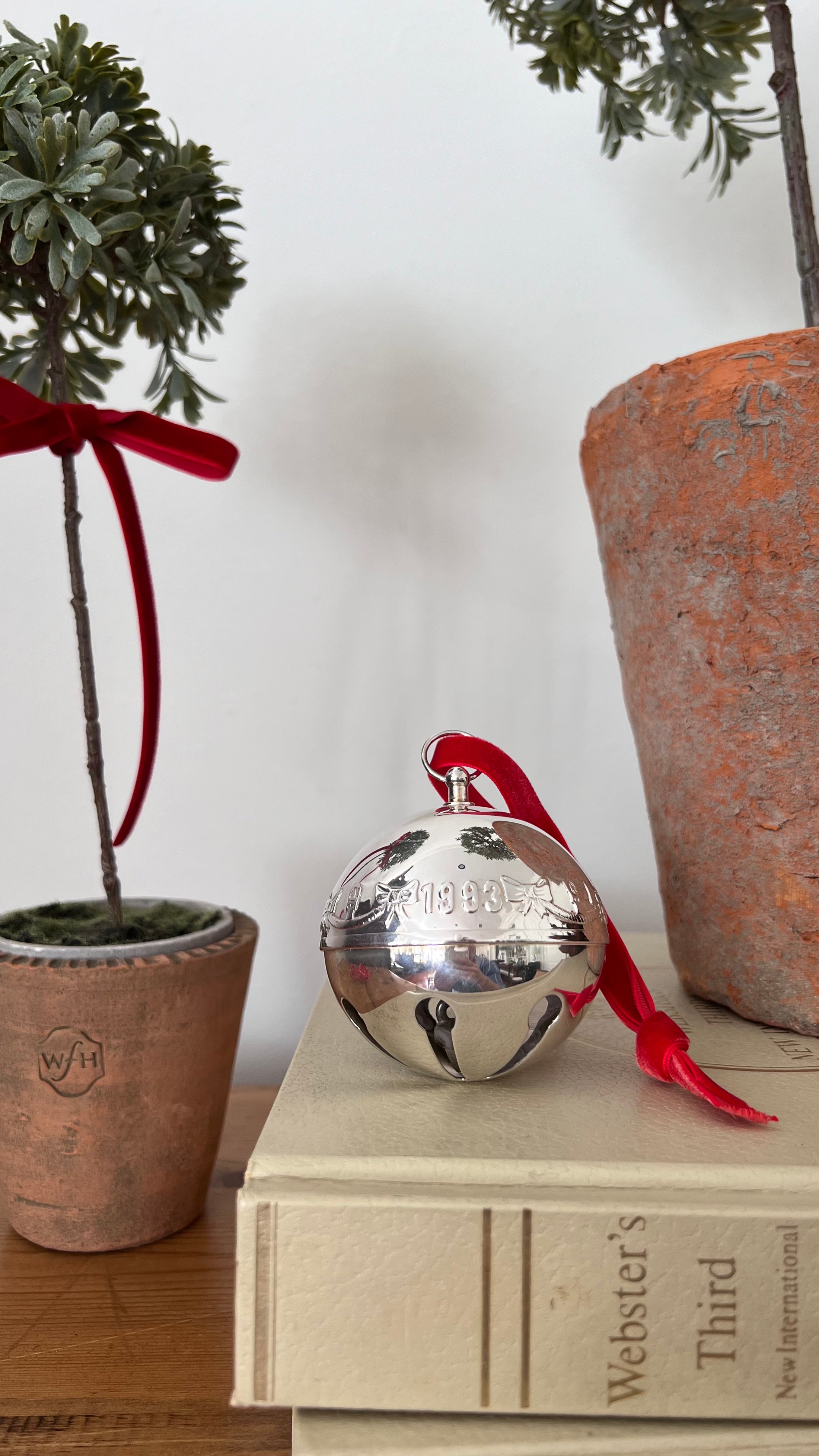 Wallace Silver Plate Sleigh Bell With Year