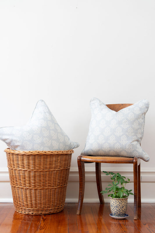 22x22 Pillow Covers | Andrew Martin ‘Sprig’ in Sky Garden (PAIR)