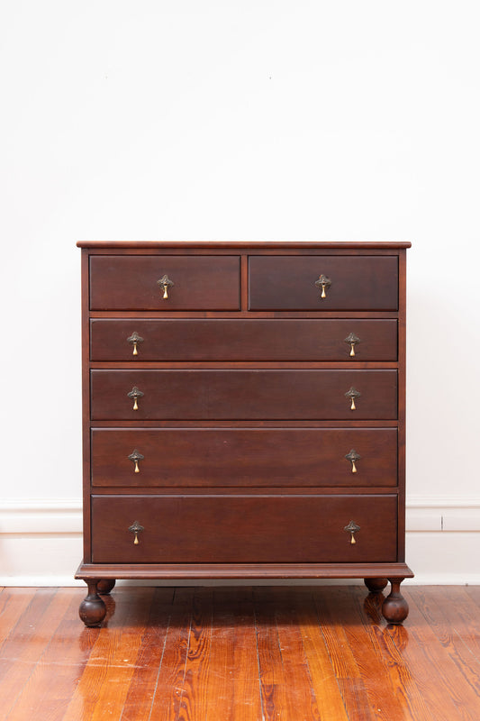 Vintage Cherry 2 Over 4 Dresser / Chest