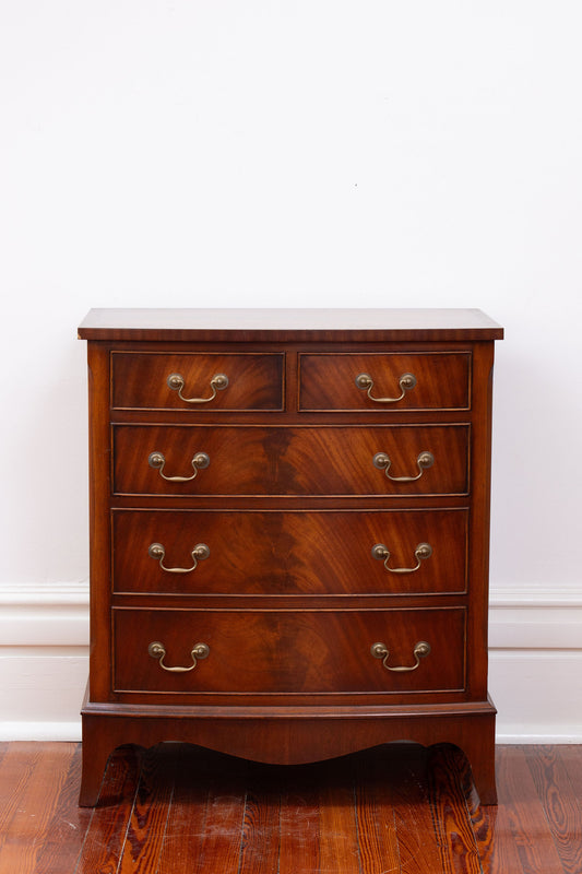 George III Style Petite 2 Over 3 Chest of Drawers